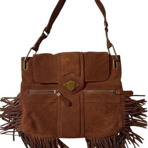 Rachel Zoe Brown Fringe Shoulder Bag